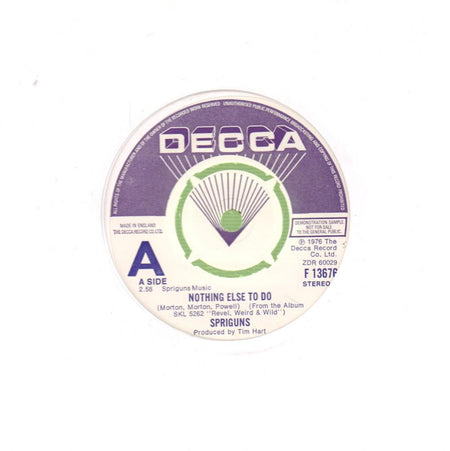 Nothing Else To Do-Decca-7" Vinyl