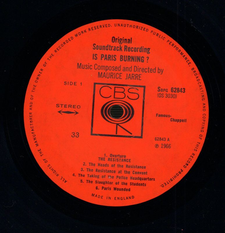 Is Paris Burning-CBS-Vinyl LP-Ex/VG+