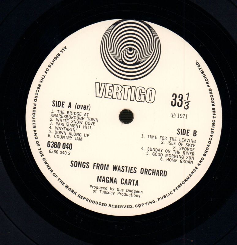 Songs From Wasties Orchard-Jet-Vinyl LP Gatefold-Ex-/VG+