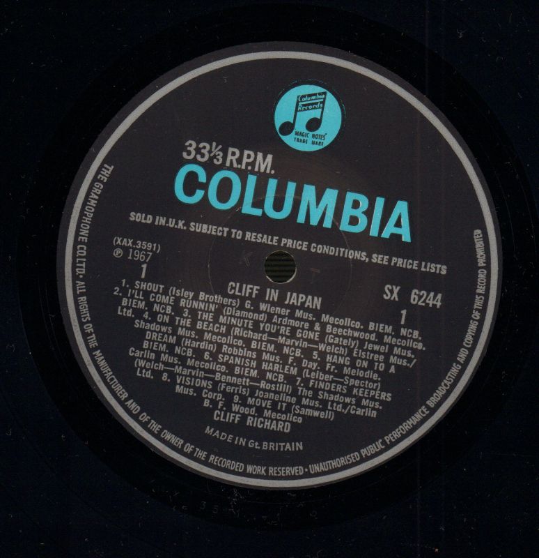 In Japan-Columbia-Vinyl LP-Ex/Ex