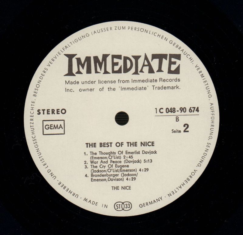 The Best Of-Immediate-Vinyl LP-Ex/Ex+