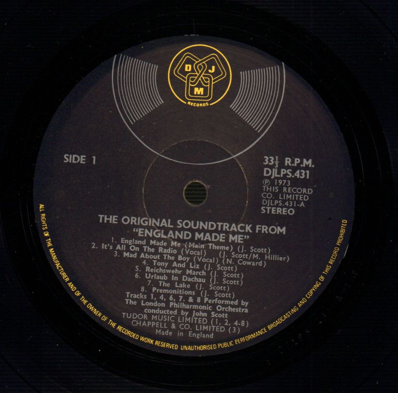 England Made Me-DJM-Vinyl LP-NM/NM