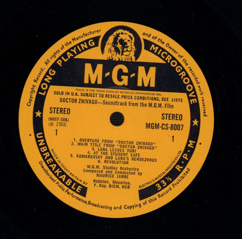 Doctor Zhivago-MGM-Vinyl LP-VG+/NM