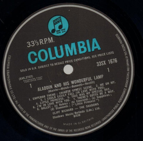 Aladdin-Columbia-Vinyl LP Gatefold-Ex/VG+