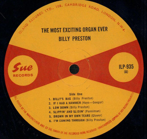 The Most Exciting Organ Ever-Sue-Vinyl LP-Ex+/Ex+