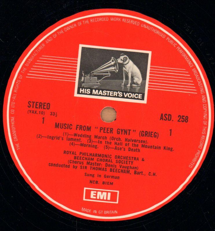 Peer Gynt-HMV-Vinyl LP-VG+/VG