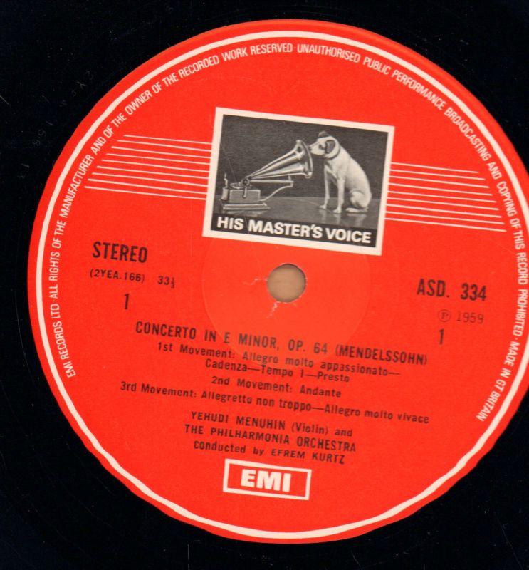 Concerto In E Minor-HMV-Vinyl LP-Ex-/Ex-