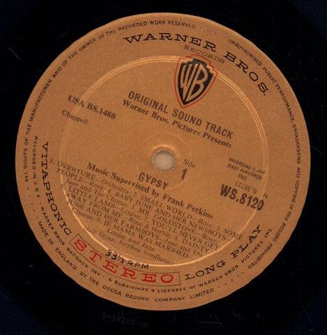 Gypsy-Warner-Vinyl LP-Ex-/Ex