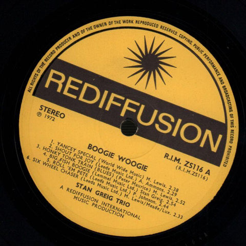 Boogie Woogie-Rediffusion-Vinyl LP-VG+/VG+