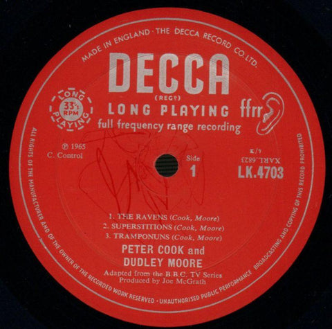 Not Only But Also-Decca-Vinyl LP-Ex-/VG
