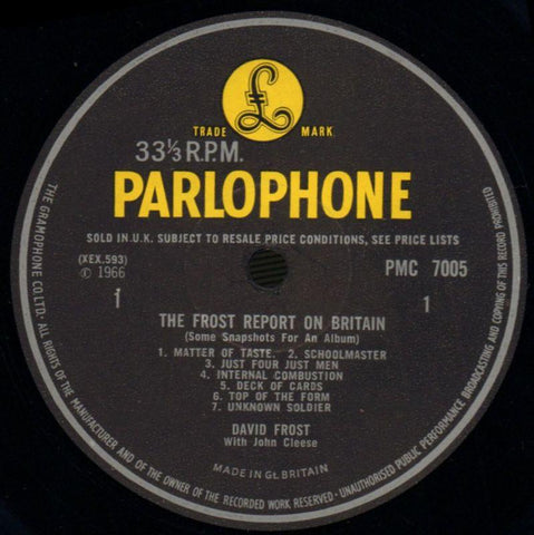 The Frost Report On Britian-Parlophone-Vinyl LP-VG/VG