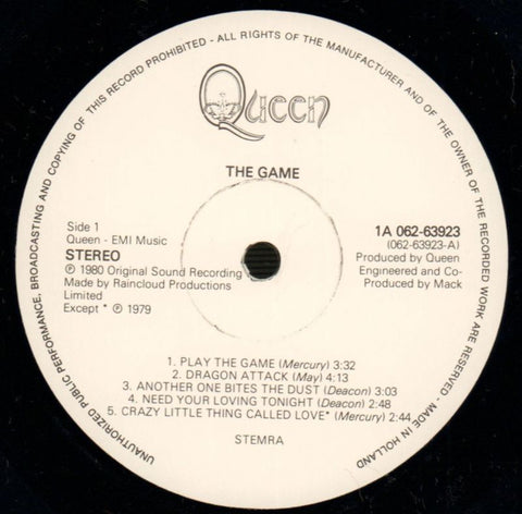 The Game-EMI-Vinyl LP-VG/Ex