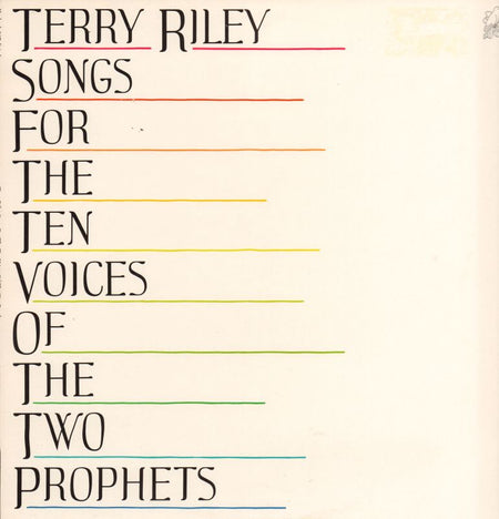 Songs For The Ten Voices Of The Two Prophets-Kuckuck-Vinyl LP