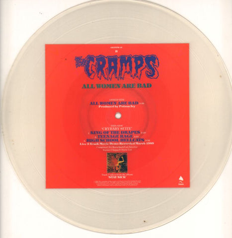 All Women Are Bad-Enigma-12" Vinyl Picture Disc-Ex/NM