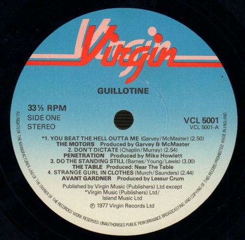 Guillotine-Virgin-10" Vinyl-NM/NM