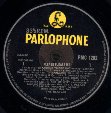 Please Please Me-Parlophone-Vinyl LP-VG+/Ex-
