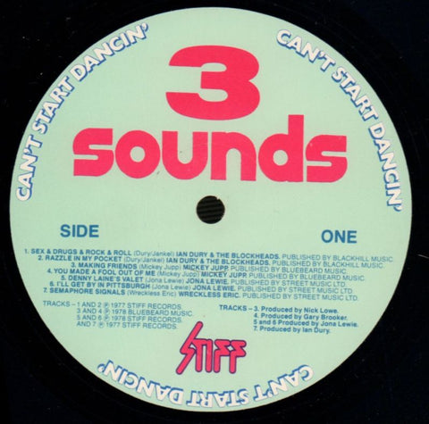 Can't Start Dancin'-The Sounds Album Vol. 3-3 Sounds-Vinyl LP-VG+/NM