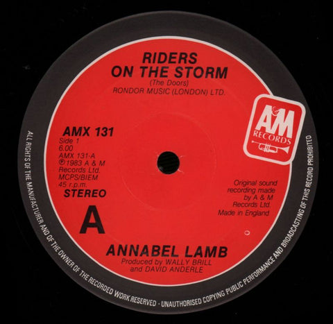 Riders On The Storm-A&M-12" Vinyl-VG/VG+