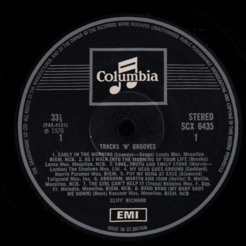 Tracks 'N Grooves-Columbia-Vinyl LP-VG/VG