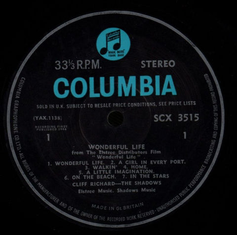 Wonderful Life-Columbia-Vinyl LP-Ex/VG+
