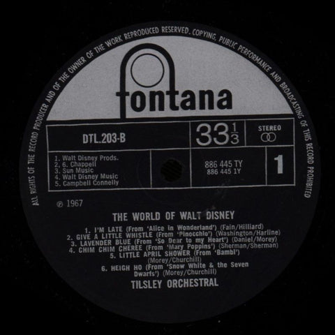 The World Of Walt Disney-Fontana-2x12" Vinyl LP Gatefold-VG+/VG+