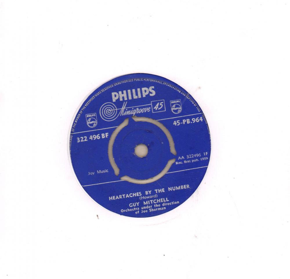 Heartaches By The Number-Philips-7" Vinyl
