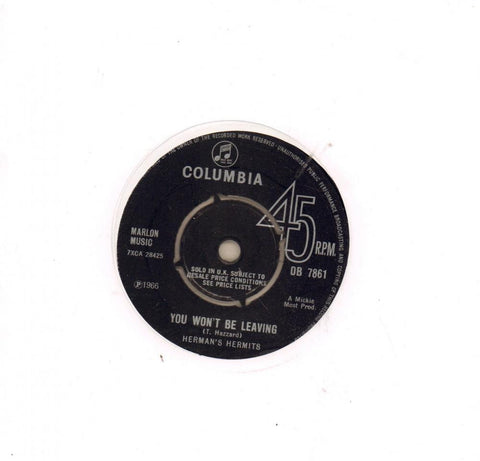 You Won't Be Leaving-Columbia-7" Vinyl