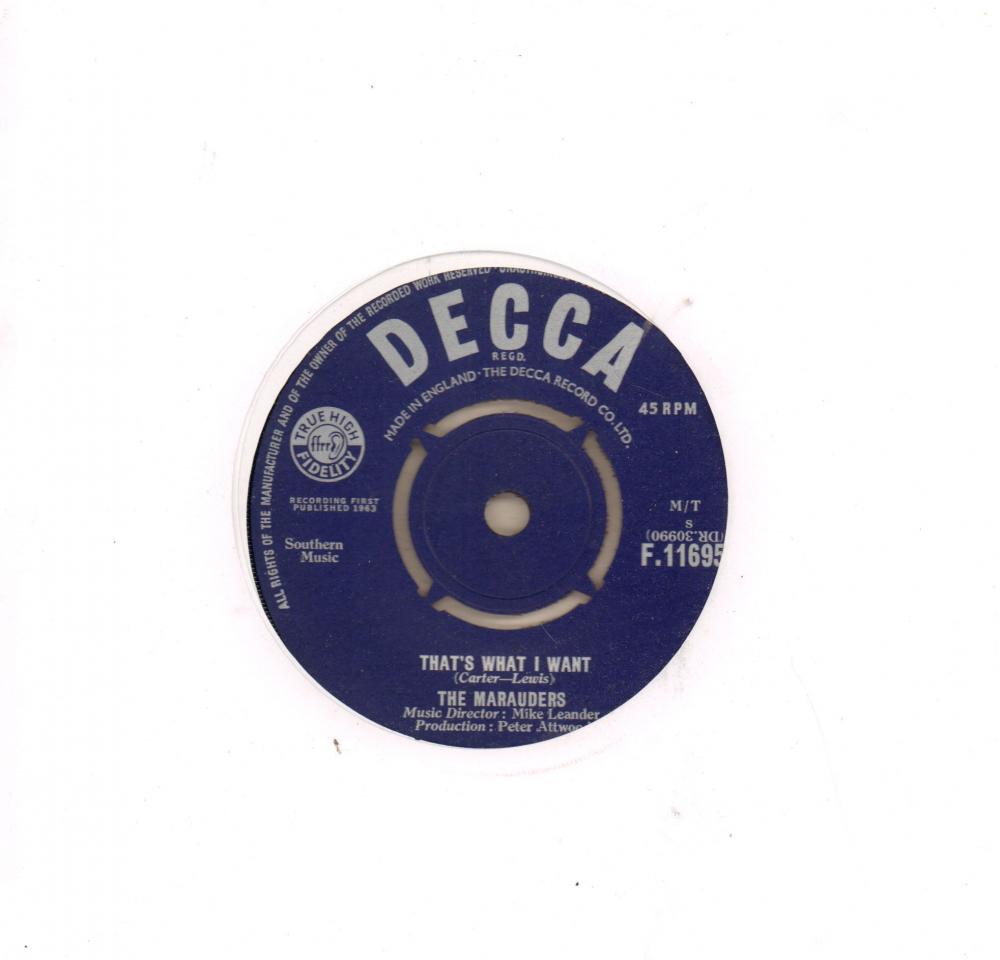 That's What I Want-Decca-7" Vinyl