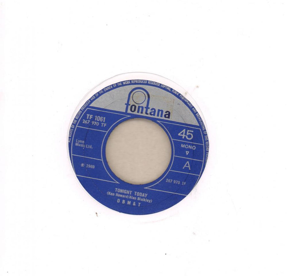 Tonight Today-Fontana-7" Vinyl