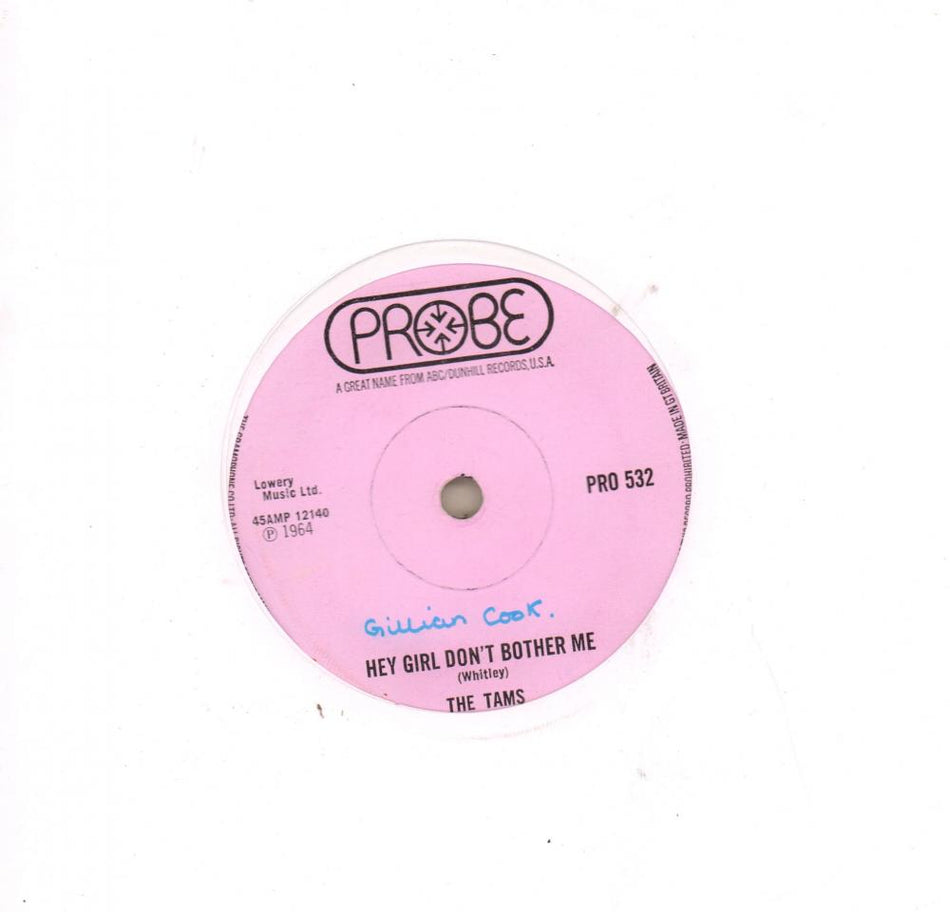Hey Girl Don't Bother Me-Probe-7" Vinyl