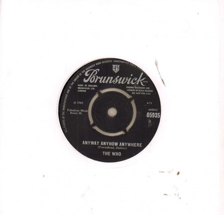 Anyway Anyhow Anywhere-Brunswick-7" Vinyl