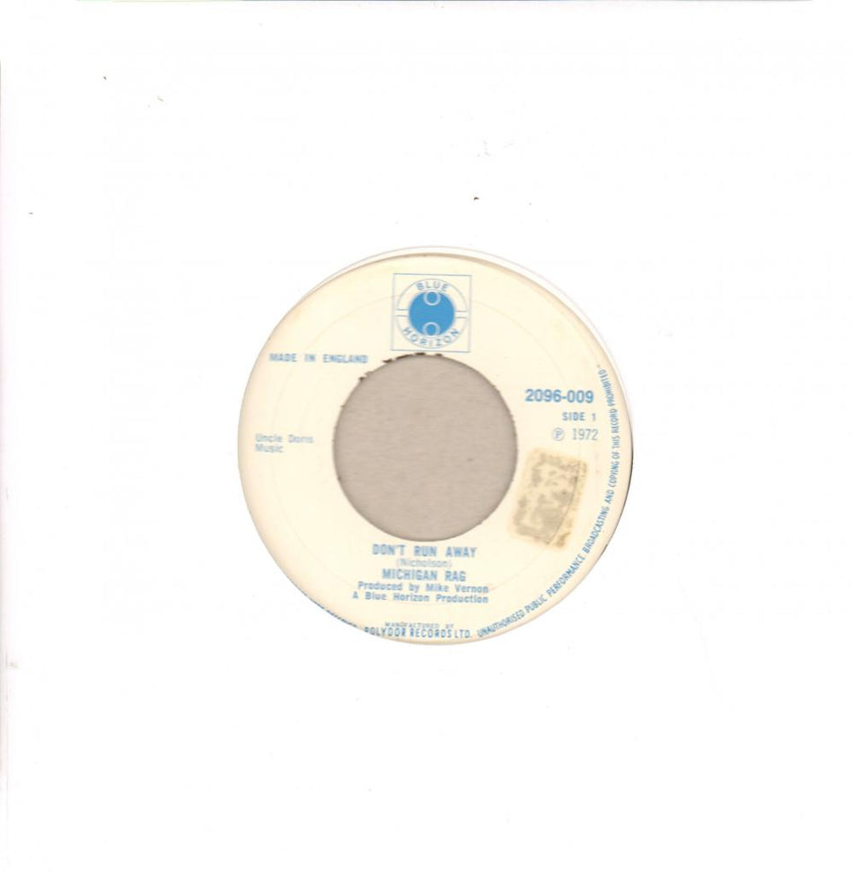 Don't Run Away-Blue Horizon-7" Vinyl
