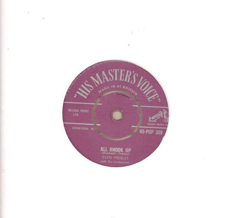 All Shook Up-HMV-7" Vinyl