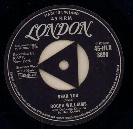 Near You / The Merry Widow Waltz-London-7" Vinyl