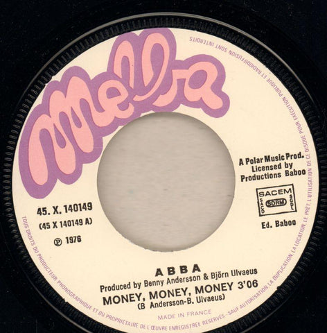 Money, Money, Money/ Crazy World-Melba-7" Vinyl P/S-Ex/Ex