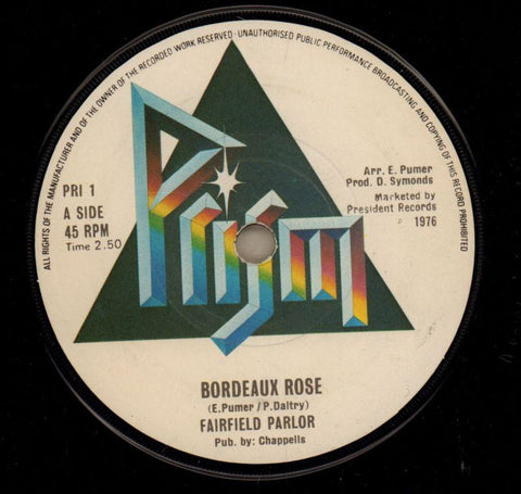 Bordeaux Rose / Baby Stay For Tonight-Prism-7" Vinyl