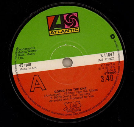 Going For The One / Awaken-Atlantic-7" Vinyl