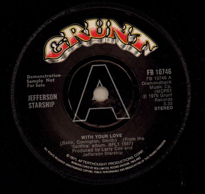 With Your Love / Switchblade-Grunt-7" Vinyl