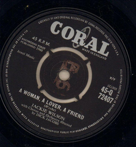 A Woman, A Lover, A Friend / All My Love-Coral-7" Vinyl