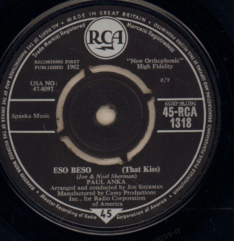 Eso Beso / Give Me Back My Heart-RCA-7" Vinyl