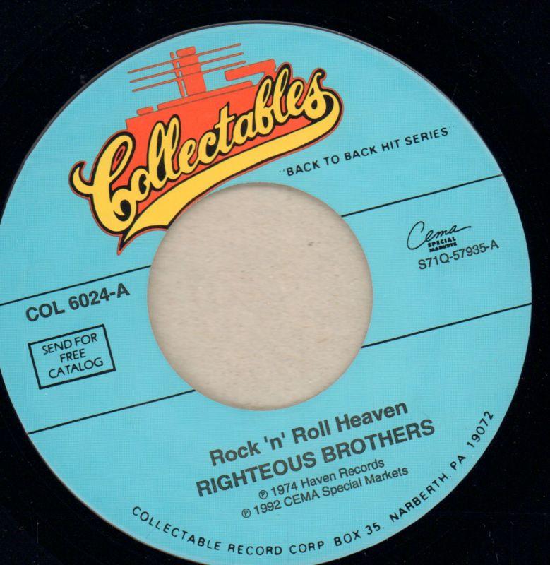 Rock N Roll Heaven / Let The Good Times Roll-Collectable-7" Vinyl