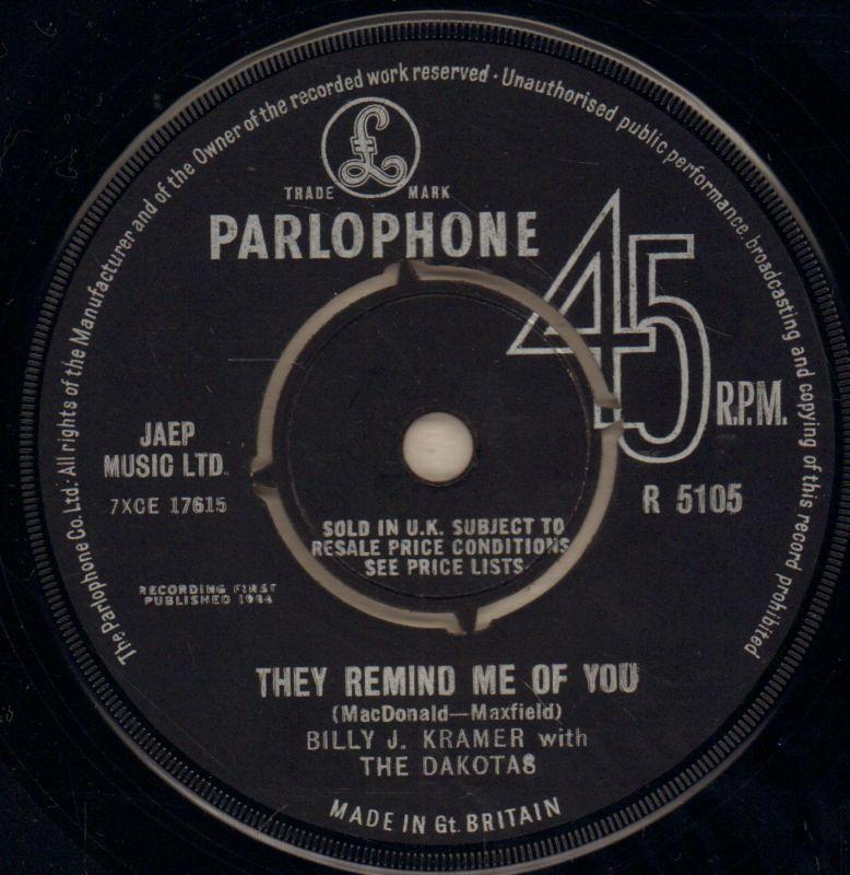Little Children/ They Remind Me Of You-Parlophone-7" Vinyl-Ex/VG