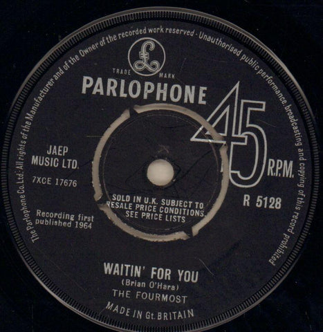 A Little Loving/ Waitin' For You-Parlophone-7" Vinyl-Ex/Ex-