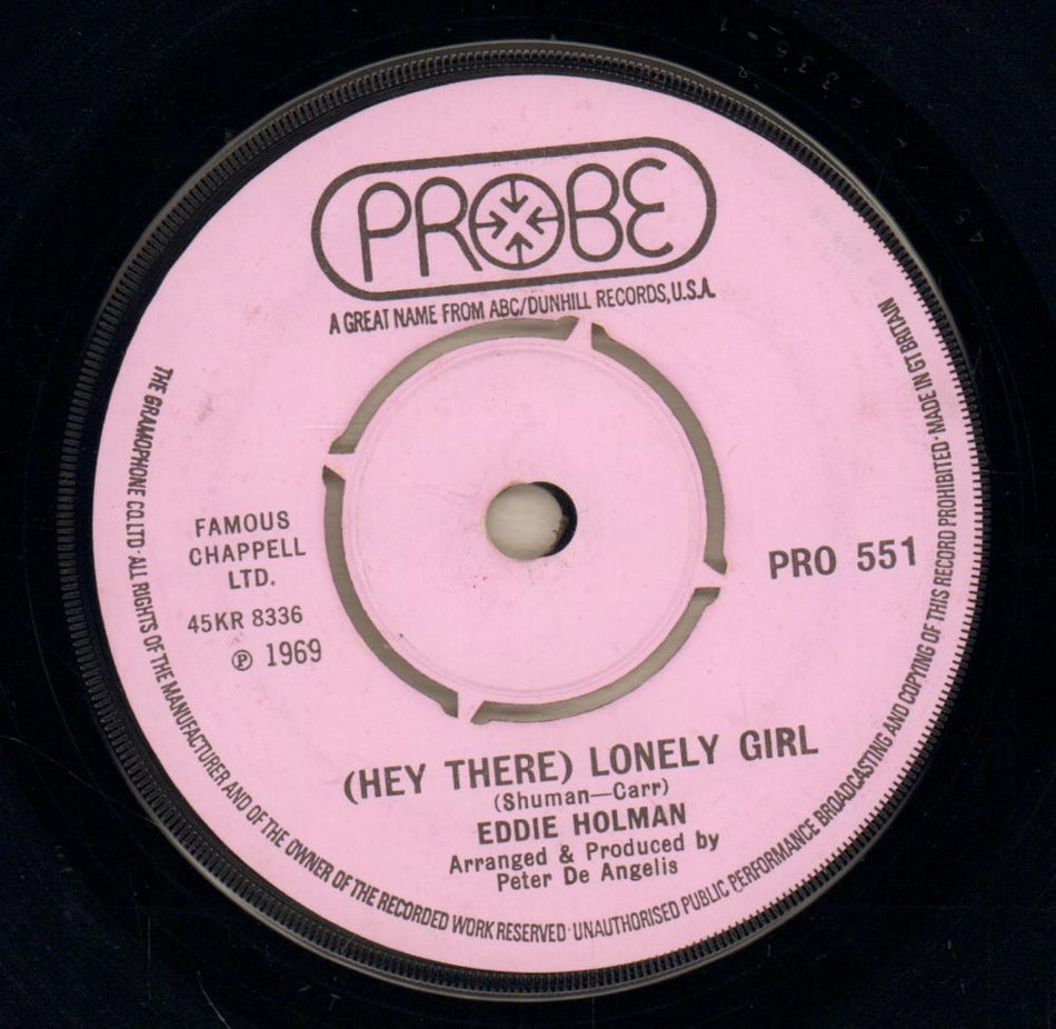 Lonely Girl / It's All In The Game-Probe-7" Vinyl