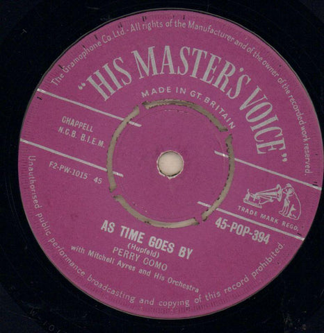 As Time Goes By / All At Once You Love Her-HMV-7" Vinyl