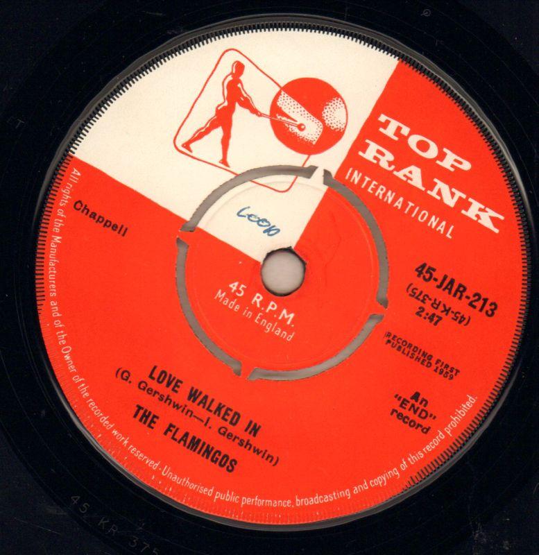Love Walked In / Yours-Top Rank-7" Vinyl