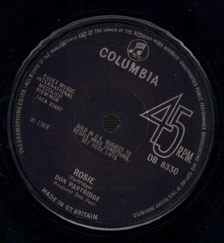 Rosie / Going Back To London-Columbia-7" Vinyl