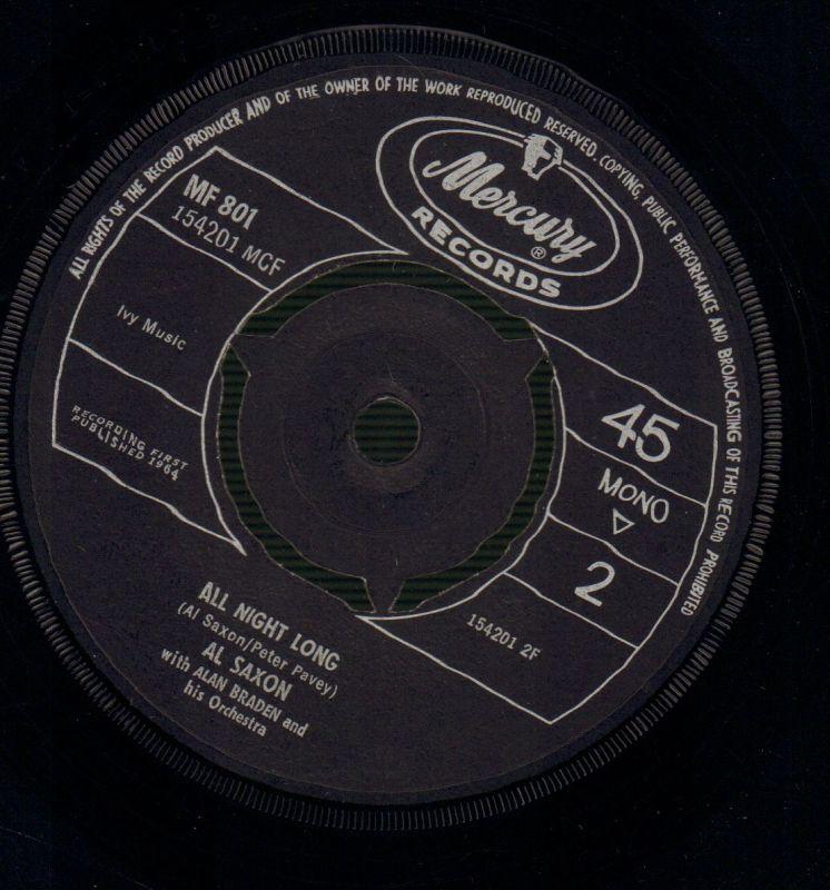 Who Was That Girl/ All Night Long-Mercury-7" Vinyl-Ex/Ex-