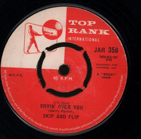 Cherry Pie/ Cryin' Over You-Top Rank-7" Vinyl-Ex/VG