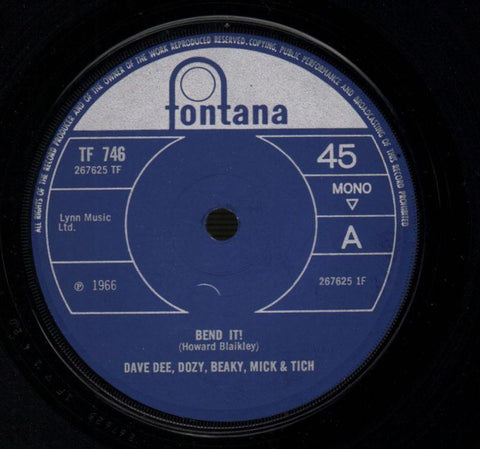 Bend It / She's So Good-Fontana-7" Vinyl